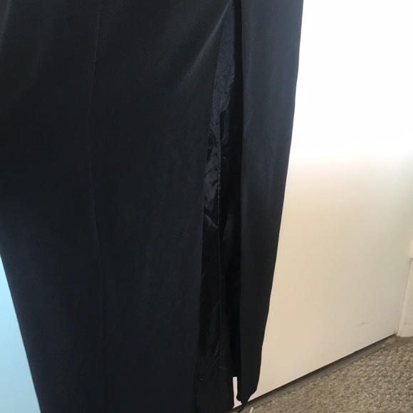 Black Tie Oleg Cassini beaded vintage gown size 10? - Picture 4 of 14